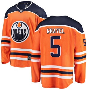 Men's Kevin Gravel Edmonton Oilers Breakaway Home Jersey - Orange