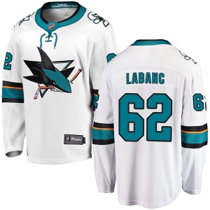 Men's Kevin Labanc San Jose Sharks Breakaway Away Jersey - White