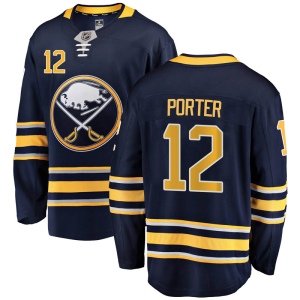 Men's Kevin Porter Buffalo Sabres Breakaway Home Jersey - Navy Blue