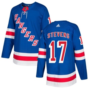 Men's Kevin Stevens New York Rangers Authentic Home Jersey - Royal Blue