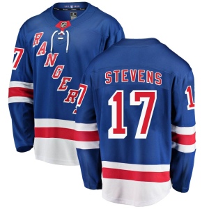 Men's Kevin Stevens New York Rangers Breakaway Home Jersey - Blue