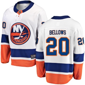 Men's Kieffer Bellows New York Islanders Breakaway Away Jersey - White