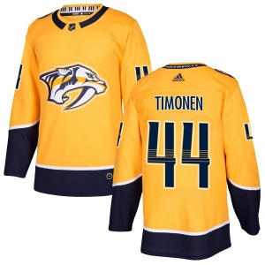 Men's Kimmo Timonen Nashville Predators Authentic Home Jersey - Gold