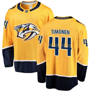 Men's Kimmo Timonen Nashville Predators Breakaway Home Jersey - Gold