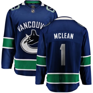 Men's Kirk Mclean Vancouver Canucks Home Breakaway Jersey - Blue