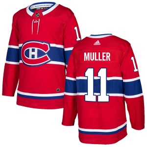 Men's Kirk Muller Montreal Canadiens Authentic Home Jersey - Red