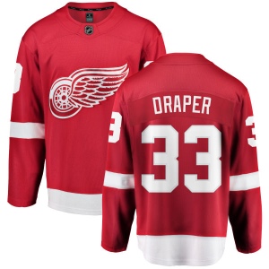 Men's Kris Draper Detroit Red Wings Home Breakaway Jersey - Red