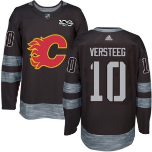 Men's Kris Versteeg Calgary Flames Authentic 1917-2017 100th Anniversary Jersey - Black