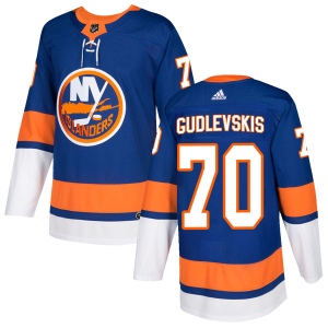 Men's Kristers Gudlevskis New York Islanders Authentic Home Jersey - Royal