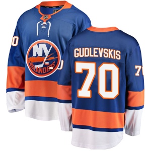 Men's Kristers Gudlevskis New York Islanders Breakaway Home Jersey - Blue