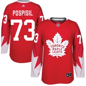 Men's Kristian Pospisil Toronto Maple Leafs Authentic Alternate Jersey - Red