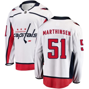 Men's Kristian Roykas Marthinsen Washington Capitals Breakaway Away Jersey - White