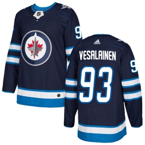 Men's Kristian Vesalainen Winnipeg Jets Authentic Home Jersey - Navy