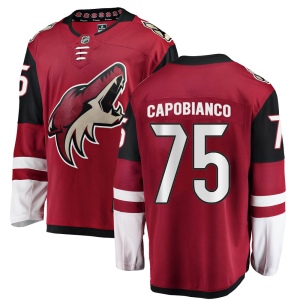 Men's Kyle Capobianco Arizona Coyotes Authentic Home Jersey - Red