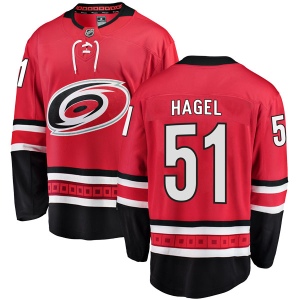 Men's Kyle Hagel Carolina Hurricanes Breakaway Home Jersey - Red