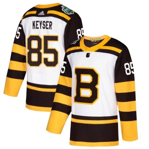 Men's Kyle Keyser Boston Bruins Authentic 2019 Winter Classic Jersey - White