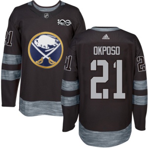 Men's Kyle Okposo Buffalo Sabres Authentic 1917-2017 100th Anniversary Jersey - Black