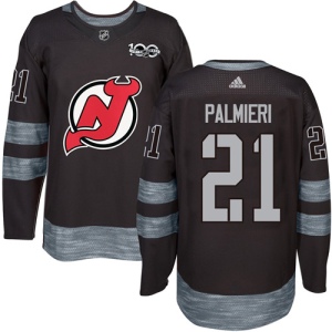 Men's Kyle Palmieri New Jersey Devils Authentic 1917-2017 100th Anniversary Jersey - Black