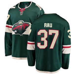 Men's Kyle Rau Minnesota Wild Breakaway Home Jersey - Green