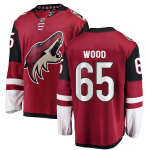 Men's Kyle Wood Arizona Coyotes Authentic Home Jersey - Red