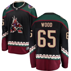 Men's Kyle Wood Arizona Coyotes Breakaway Alternate Jersey - Black