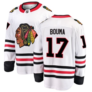 Men's Lance Bouma Chicago Blackhawks Breakaway Away Jersey - White