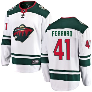 Men's Landon Ferraro Minnesota Wild Breakaway Away Jersey - White