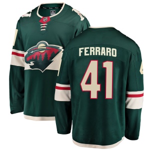 Men's Landon Ferraro Minnesota Wild Breakaway Home Jersey - Green