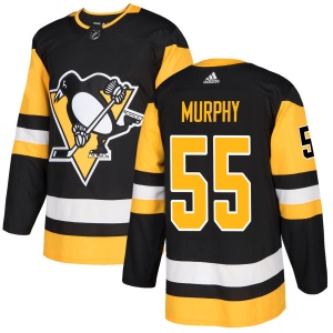 Men's Larry Murphy Pittsburgh Penguins Authentic Jersey - Black