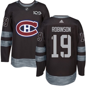 Men's Larry Robinson Montreal Canadiens Authentic 1917-2017 100th Anniversary Jersey - Black