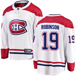 Men's Larry Robinson Montreal Canadiens Breakaway Away Jersey - White