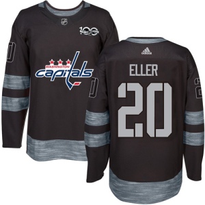 Men's Lars Eller Washington Capitals Authentic 1917-2017 100th Anniversary Jersey - Black