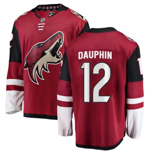 Men's Laurent Dauphin Arizona Coyotes Authentic Home Jersey - Red