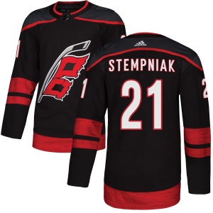 Men's Lee Stempniak Carolina Hurricanes Authentic Alternate Jersey - Black