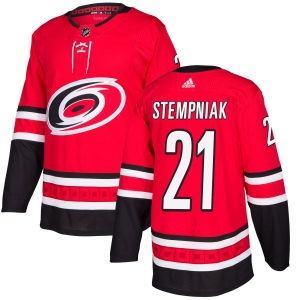 Men's Lee Stempniak Carolina Hurricanes Authentic Jersey - Red