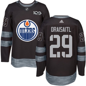 Men's Leon Draisaitl Edmonton Oilers Authentic 1917-2017 100th Anniversary Jersey - Black