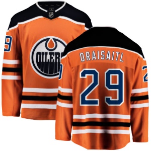 Men's Leon Draisaitl Edmonton Oilers Home Breakaway Jersey - Orange