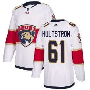 Men's Linus Hultstrom Florida Panthers Authentic Away Jersey - White