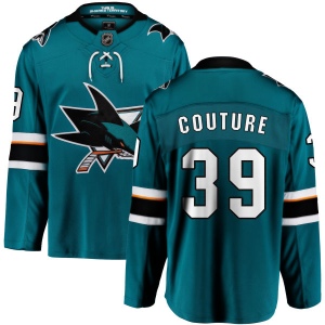 Men's Logan Couture San Jose Sharks Home Breakaway Jersey - Teal