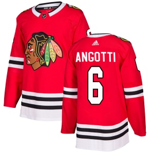 Men's Lou Angotti Chicago Blackhawks Authentic Home Jersey - Red