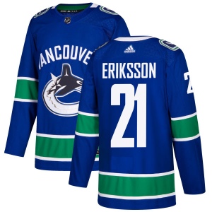 Men's Loui Eriksson Vancouver Canucks Authentic Jersey - Blue