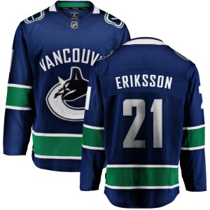 Men's Loui Eriksson Vancouver Canucks Home Breakaway Jersey - Blue