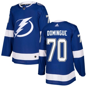 Men's Louis Domingue Tampa Bay Lightning Authentic Home Jersey - Blue