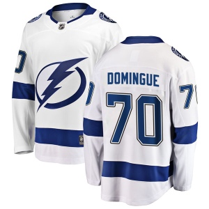 Men's Louis Domingue Tampa Bay Lightning Breakaway Away Jersey - White