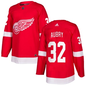 Men's Louis-Marc Aubry Detroit Red Wings Authentic Home Jersey - Red