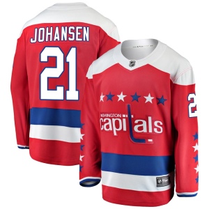 Men's Lucas Johansen Washington Capitals Breakaway Alternate Jersey - Red