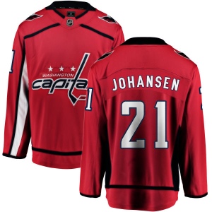 Men's Lucas Johansen Washington Capitals Home Breakaway Jersey - Red