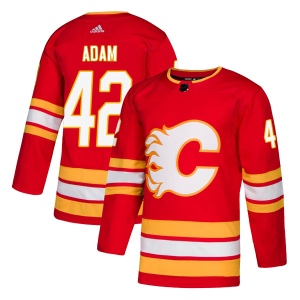 Men's Luke Adam Calgary Flames Authentic Alternate Jersey - Red