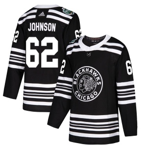 Men's Luke Johnson Chicago Blackhawks Authentic 2019 Winter Classic Jersey - Black