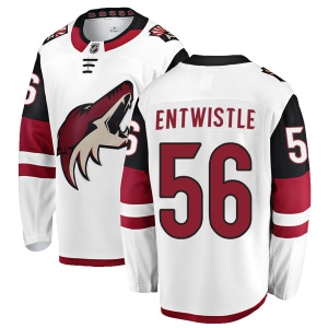 Men's MacKenzie Entwistle Arizona Coyotes Authentic Away Jersey - White